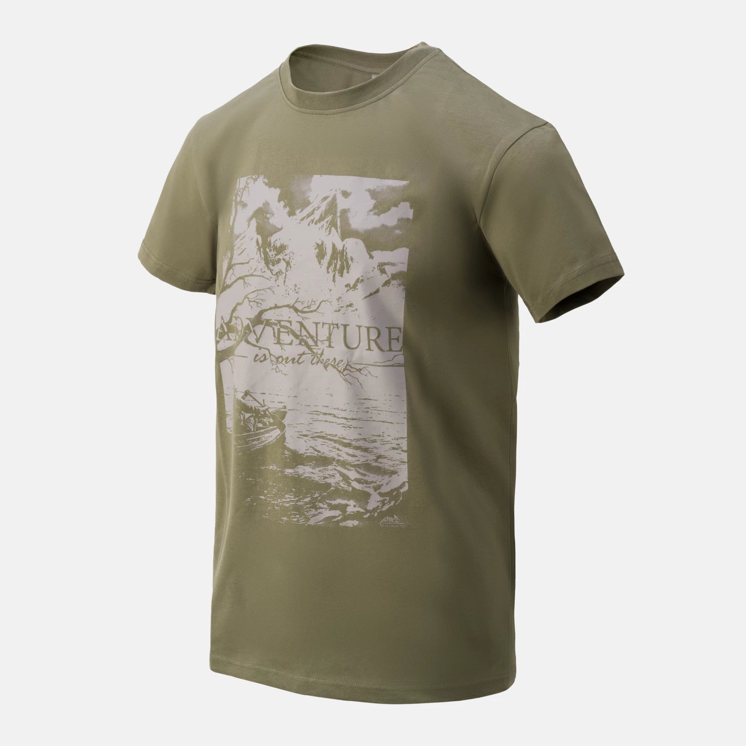 Helikon-Tex tričko Adventure Is Out There, Olive Green – detail