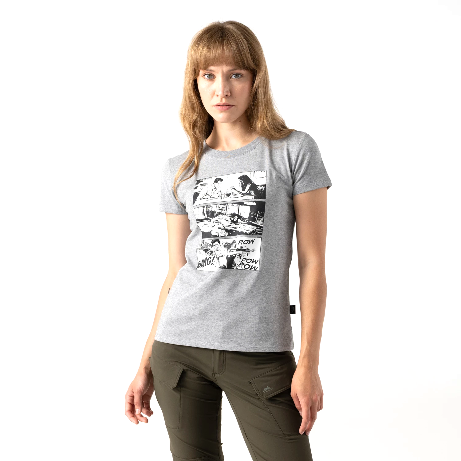 Helikon-Tex Combat Date dámske tričko, mid grey melange