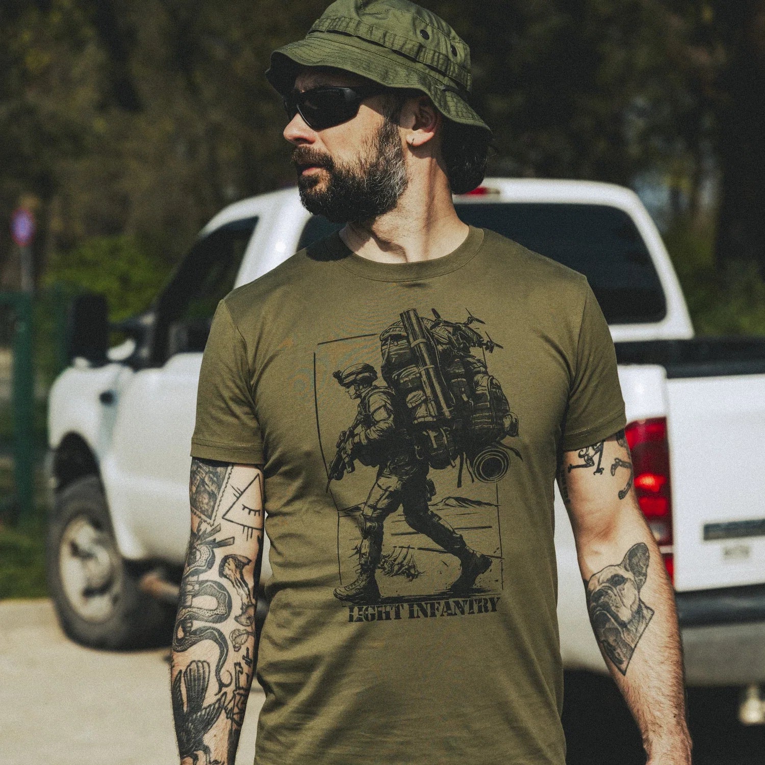 Helikon-Tex Light Infantry tričko, olive green