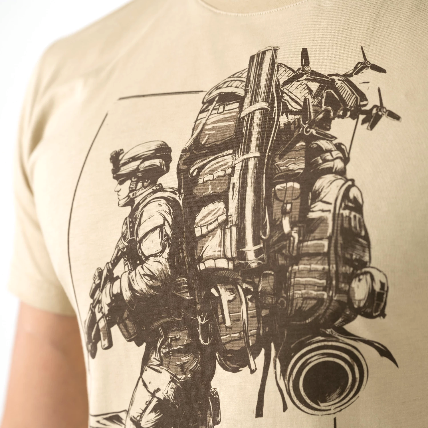 Helikon-Tex Light Infantry tričko, khaki