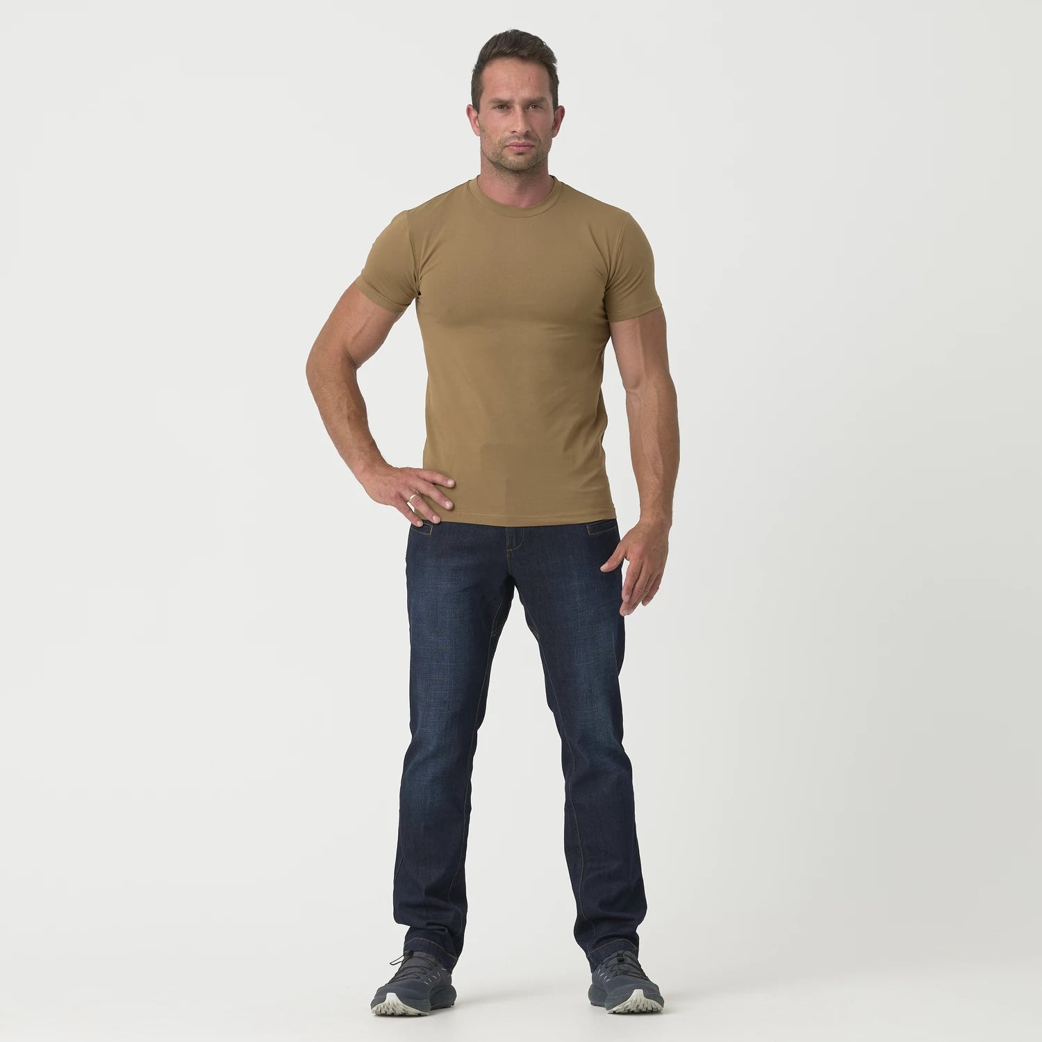 Helikon-Tex SLIM tričko z organickej bavlny, Coyote – detail 1