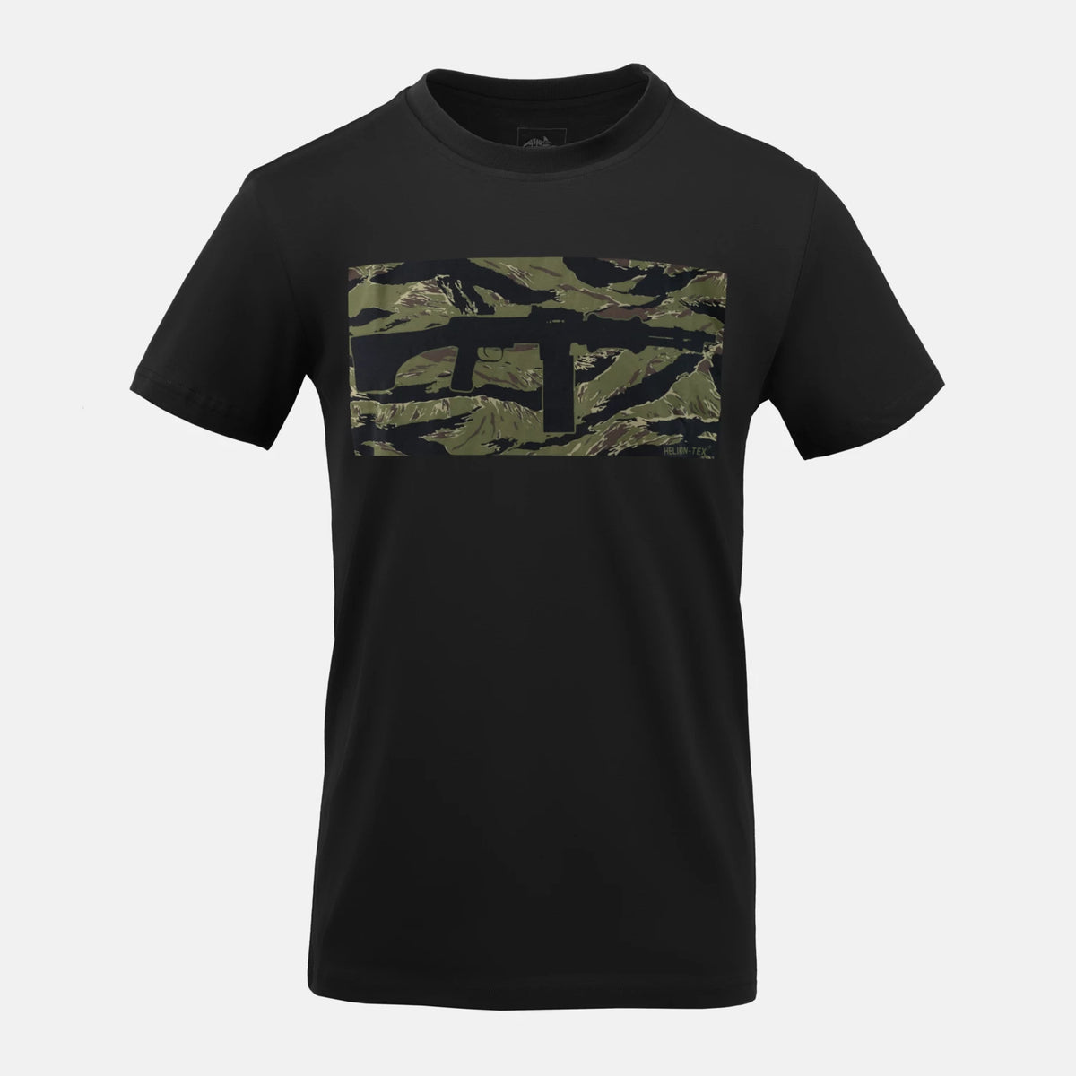 Helikon-Tex RPD krátke bavlnené tričko, Black/Tiger Stripe – predná strana