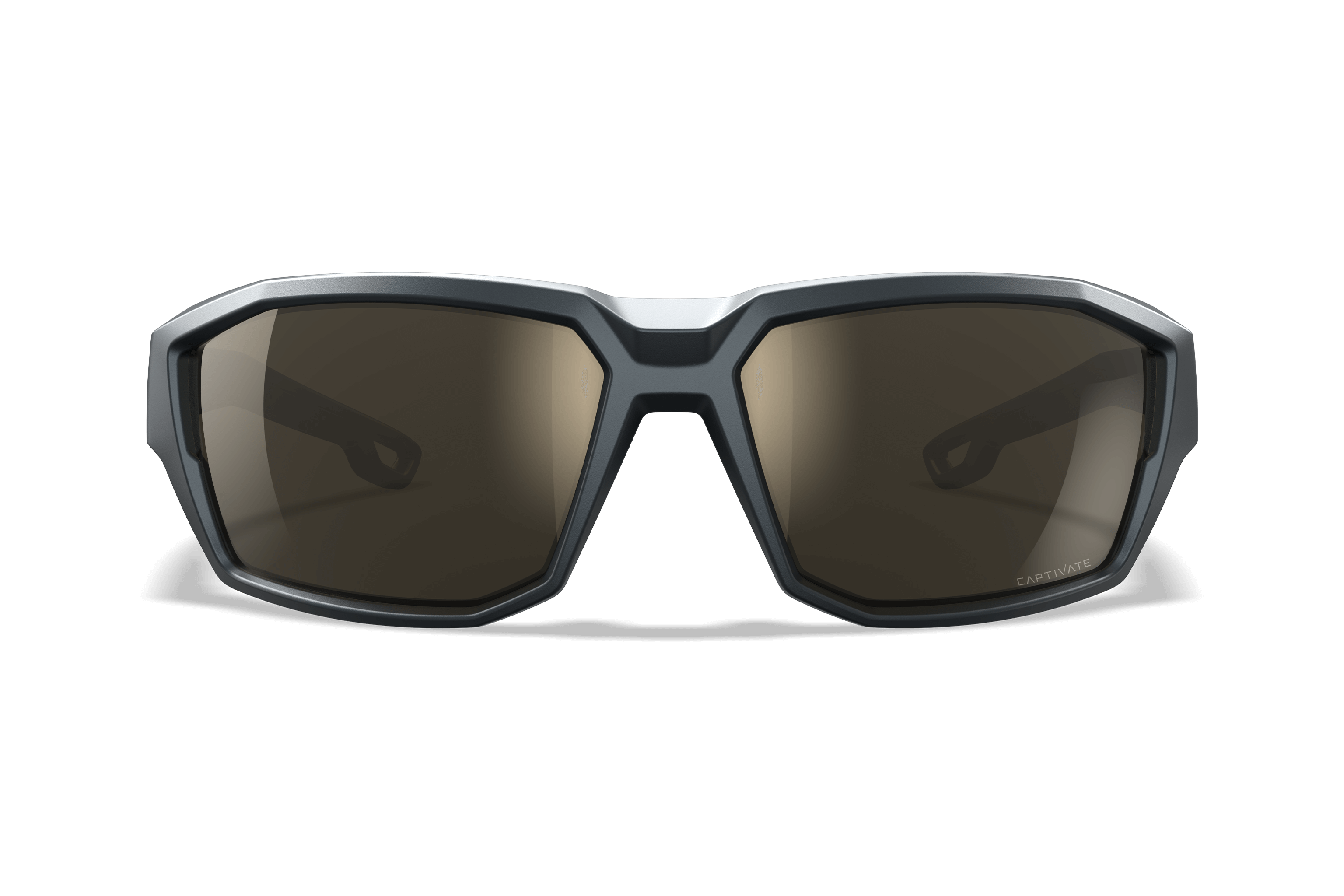 Wiley X Alpine Ballistic Sunglasses, Matte Graphite Grey / CAPTIVATE Tungsten Mirror