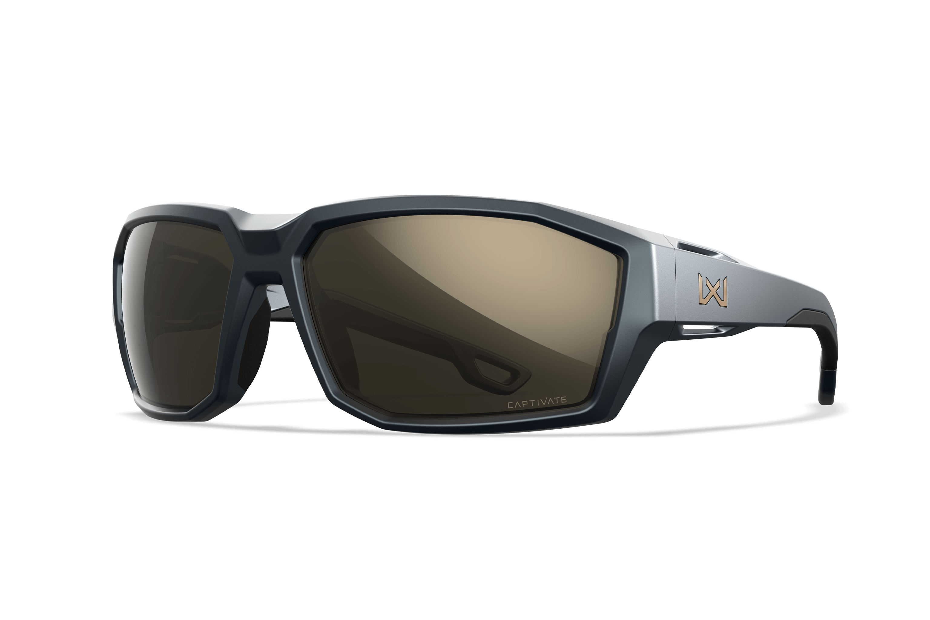 Wiley X Alpine balistické slnečné okuliare, Matte Graphite Grey / CAPTIVATE Tungsten Mirror