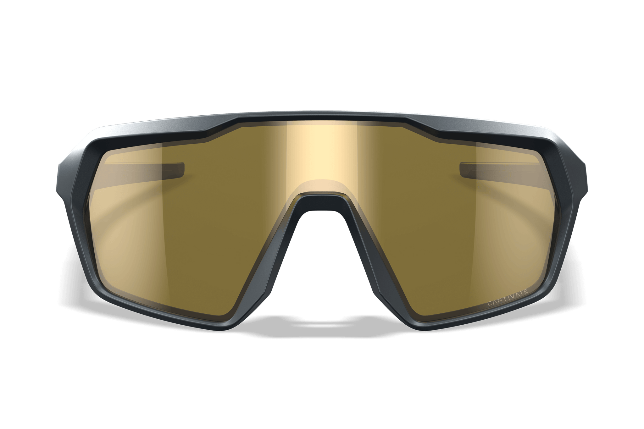 Wiley X Citadel Sunglasses, Captivate Gold Mirror/Matte Graphite Grey