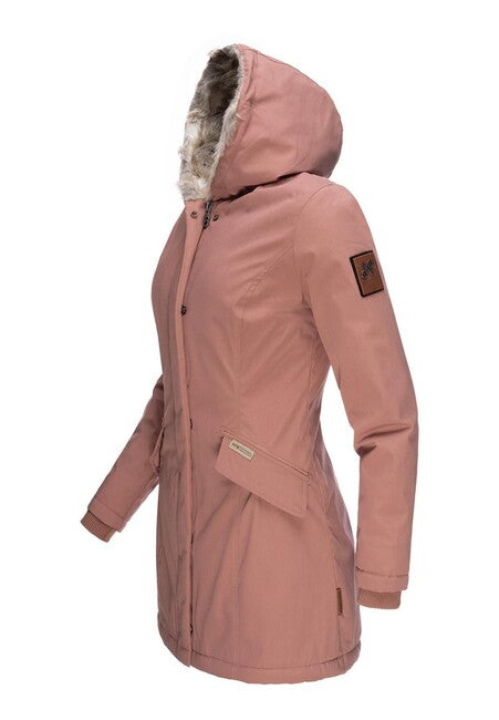 Navahoo Cristal Women's Winter Jacket with Hood and Fur