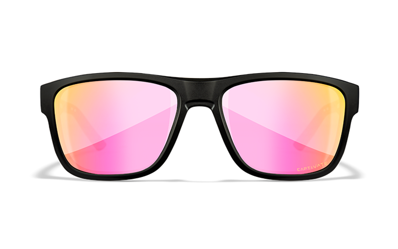 Wiley X Ovation Polarized Sunglasses, Rose Gold