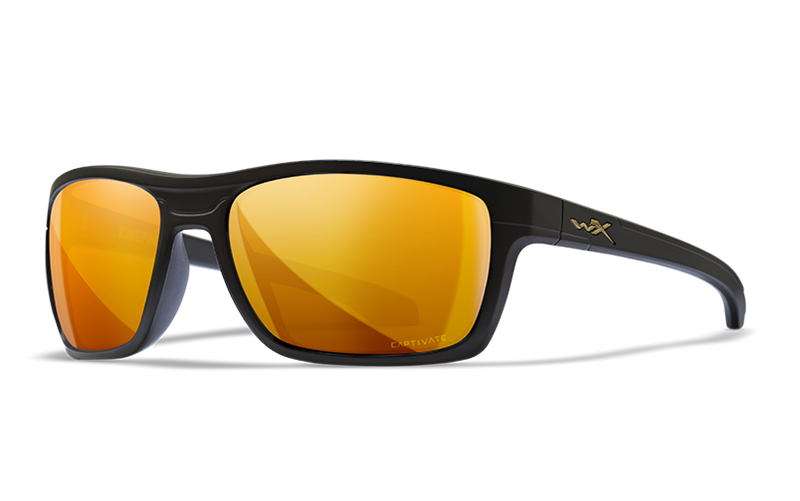 Wiley X Captivate Kingpin Sunglasses, Bronze Mirror, 12%