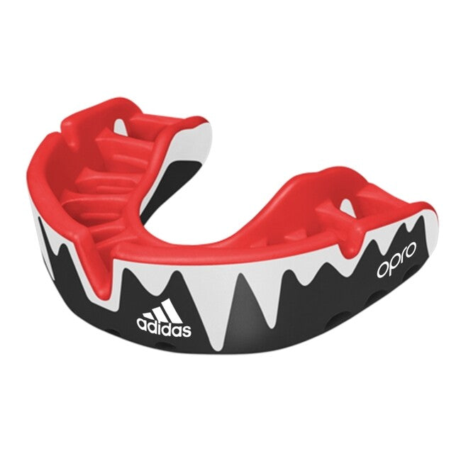 Adidas Opro Platinum Mouthguard, Red-Black-White