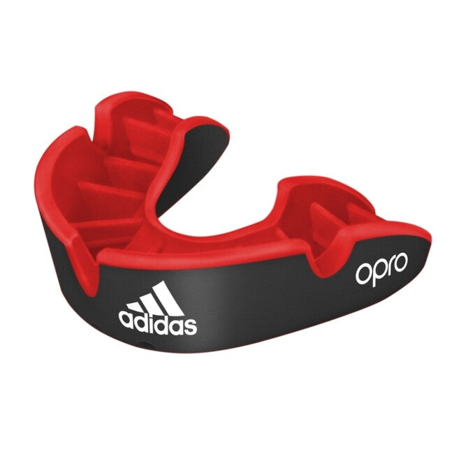 Adidas Opro Silver Mouthguard, Black-Red