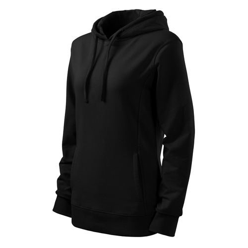 Malfini Women's Kangaroo Sweatshirt 280g/m2, Black