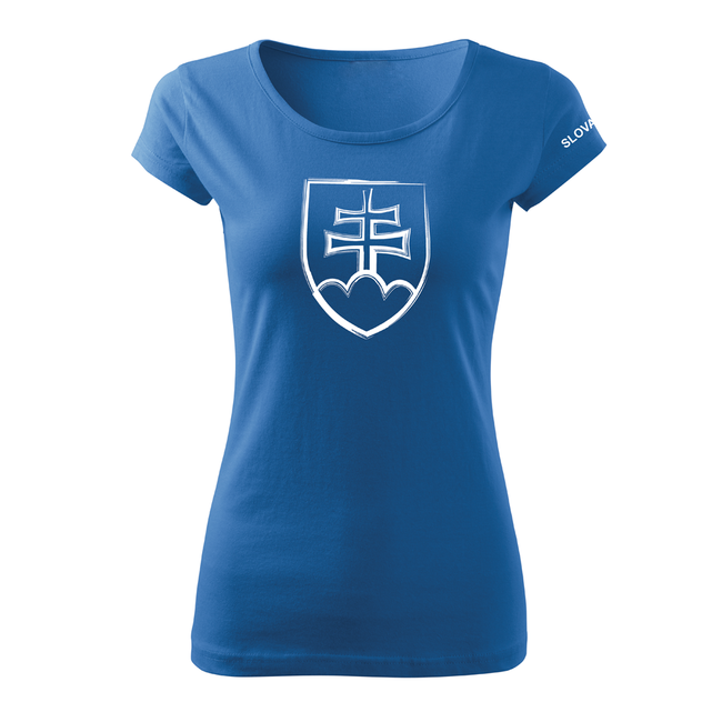 DRAGOWA Women's Slovak Symbol T-Shirt 160 g/m², Black