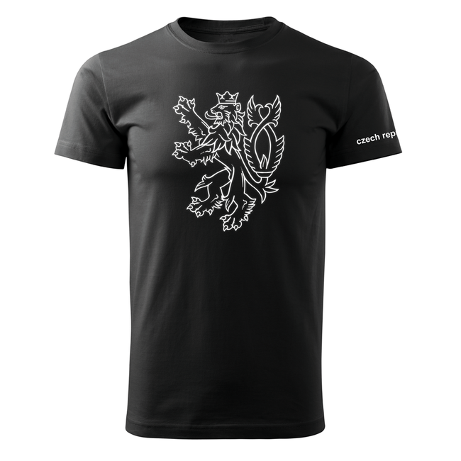 DRAGOWA Short Czech Lion T-Shirt 160 g/m², Red