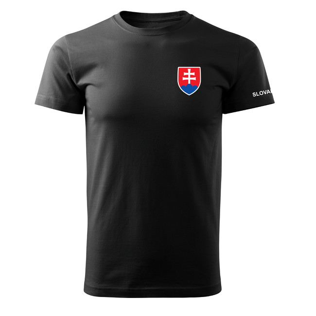 DRAGOWA Short Small Colored Slovak Emblem T-Shirt 160 g/m², White