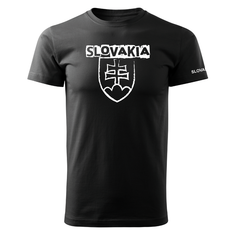 DRAGOWA short-sleeve t-shirt Slovak emblem with lettering 160 g/m², black