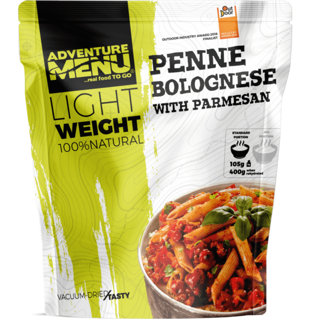 Adventure Menu Penne with Bolognese Sauce and Parmesan, 600g