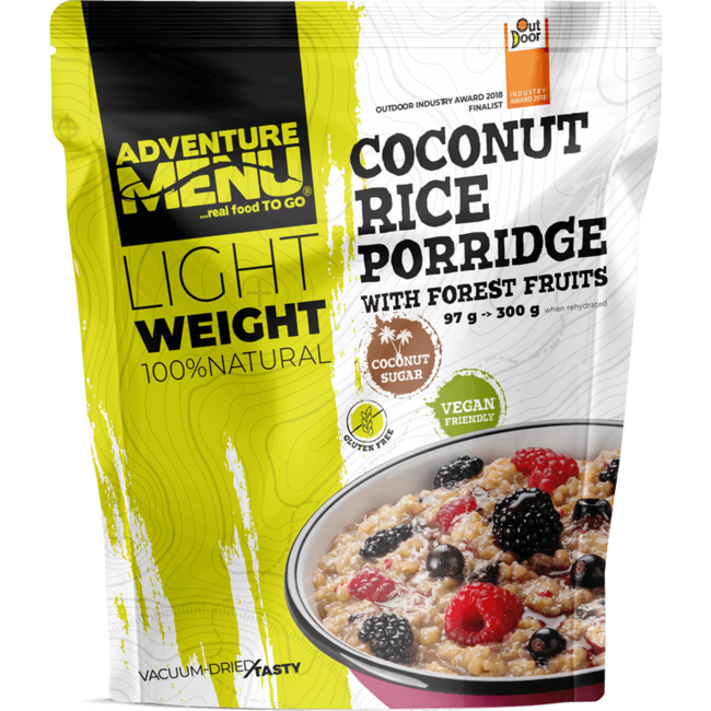Adventure Menu Rice and Coconut Porridge with Forest Berries, 300g