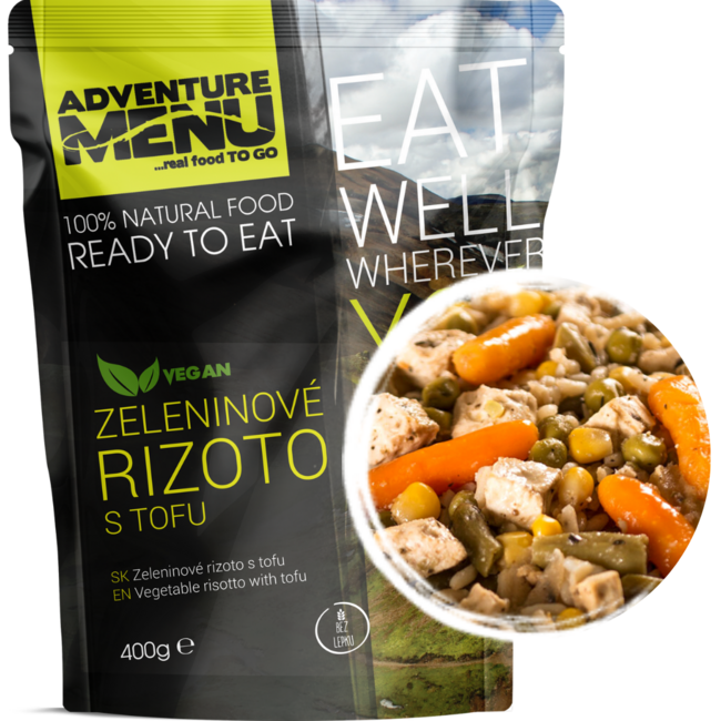 Adventure Menu Vegetable Risotto with Tofu, 400g