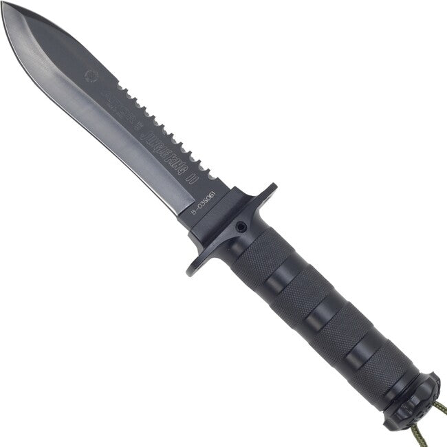 Aitor Jungle King II Knife with Back Saw, Black