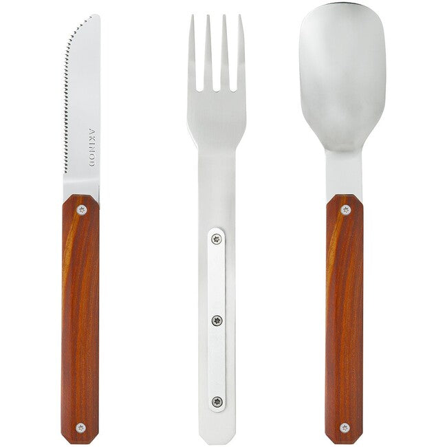 Akinod A01M00005 Utensil Set 12 34, Coralwood