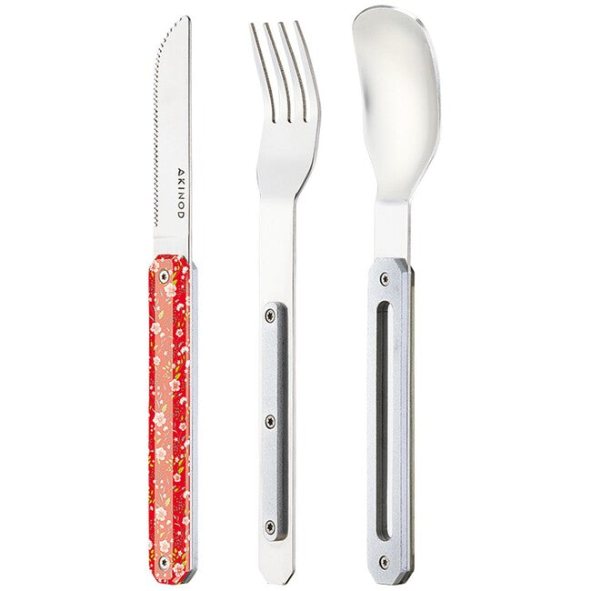 Akinod A01M00020 Cutlery Set 12 34, Red