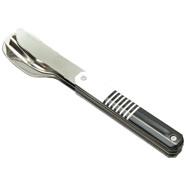 Akinod A01M00043 Cutlery Set 12h34, Black Mariniere