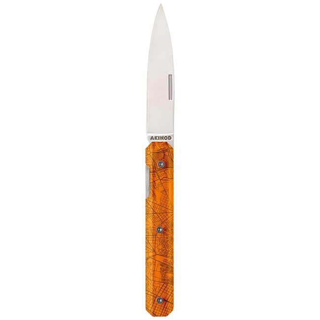 Akinod A03M00016 Pocket Knife 18h07, Downtown Orange