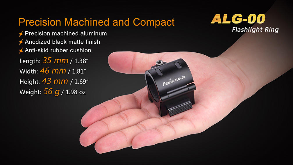 Fenix Aluminum Flashlight Mount for Picatinny Rail