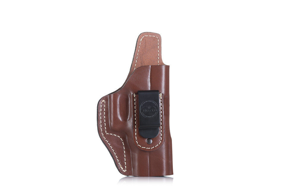 Falco kožené opaskové puzdro na zbraň Multifit IWB/OWB micro-compact, so sponou