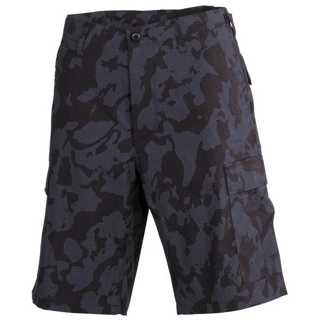MFH American BDU Shorts Rip-Stop, Night-Camo