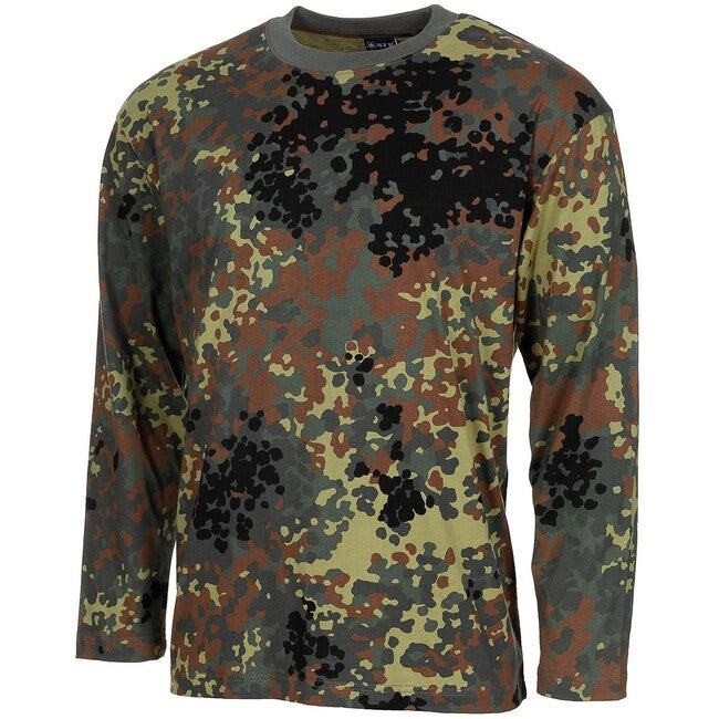 MFH American Long Sleeve T-Shirt, BW Camo