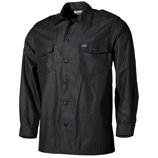 MFH American Long Sleeve T-Shirt, Black