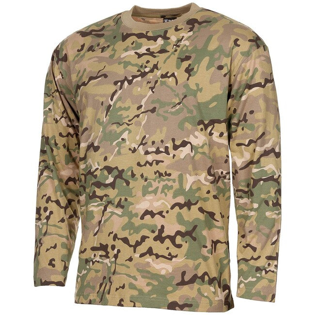 MFH American Long Sleeve T-Shirt, Operation Camo