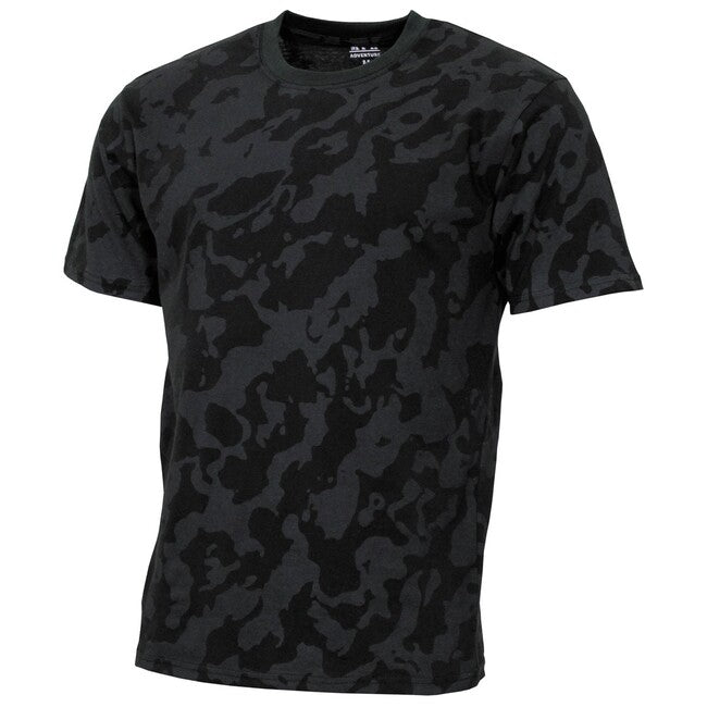 MFH American T-Shirt Streetstyle, Night Camo