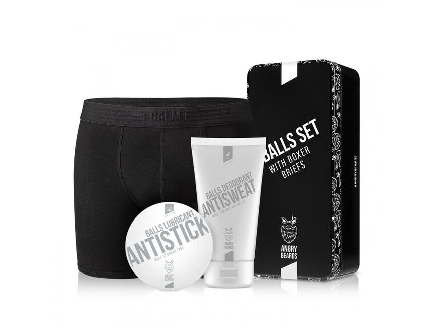 ANGRY BEARDS Complete Care for Balls + Boxer Shorts
