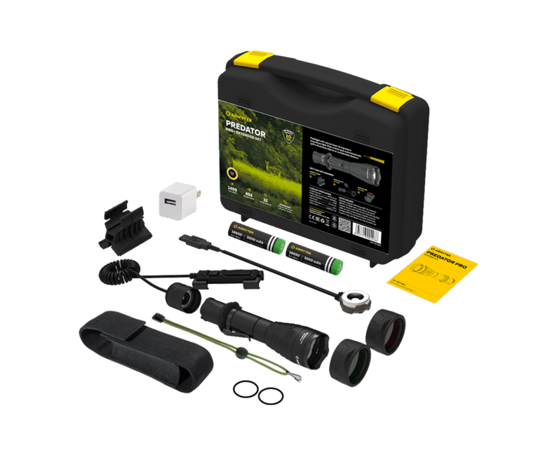 ArmyTek Predator Pro Magnet USB Extended Tactical Set, Warm White