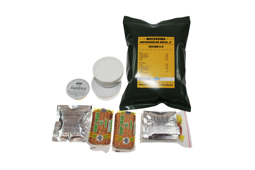 Arpol Dry Military Food Ration S8 - Pork Ground Canned