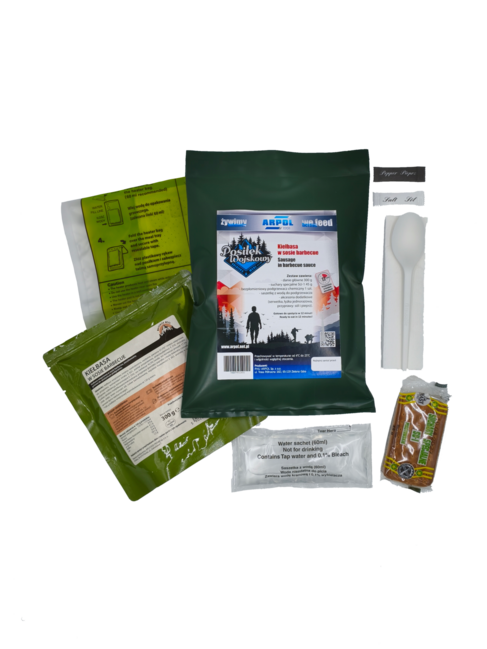 Arpol Military Food Ration PW1 - Sausage in Barbecue Sauce