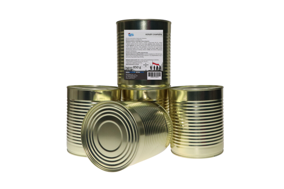 Arpol Military Canned Food - Meatballs with Cabbage, 850g