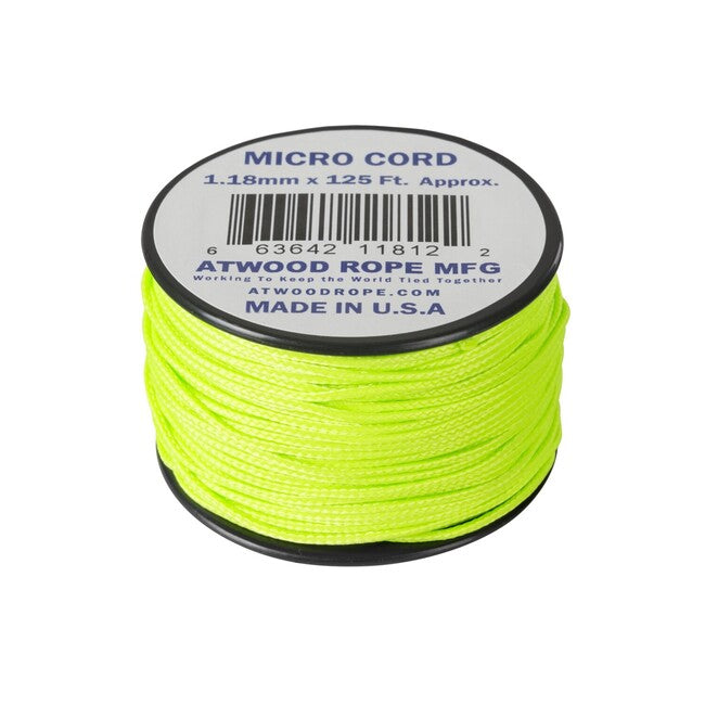 ATWOOD Micro Rope (125 feet) - Neon Green 24