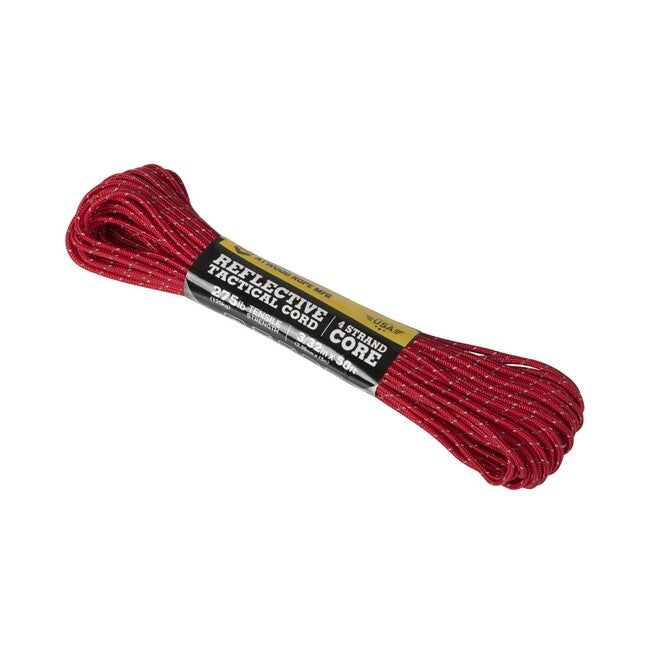 ATWOOD® Tactical Reflective Cord 3/32 x 50 feet 332, Red