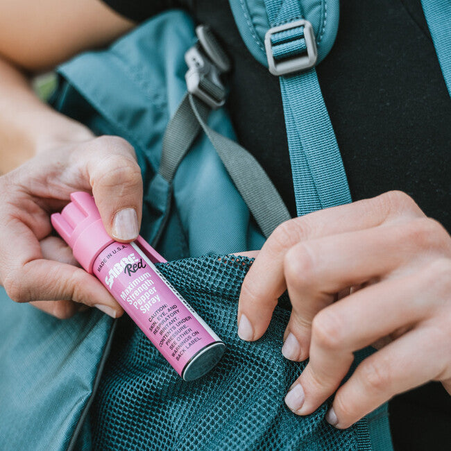 SABRE RED Pocket Defense Spray with Clip 22 ml, Pink