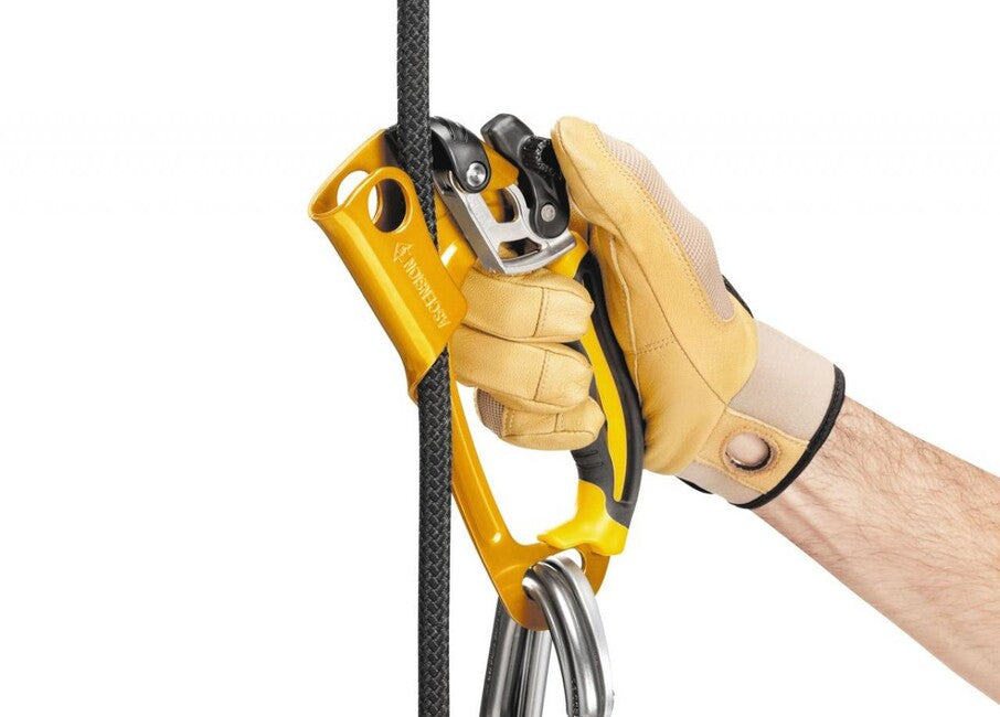 Petzl Ascension Rope Clamp, Right, Yellow
