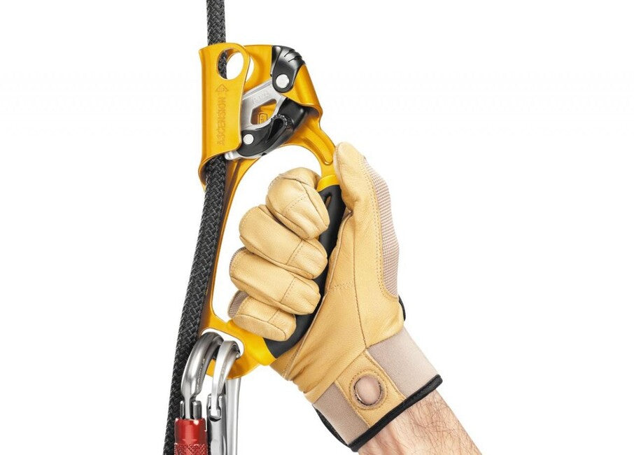Petzl Ascension Rope Clamp, Right, Yellow