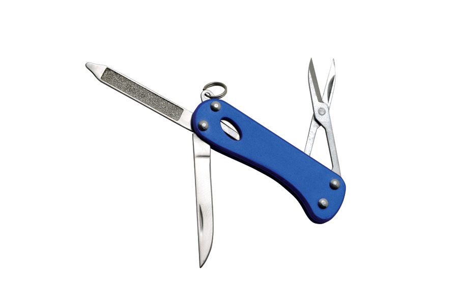 Baladeo ECO167 Barrow Multifunctional Knife, 5 Functions, Blue