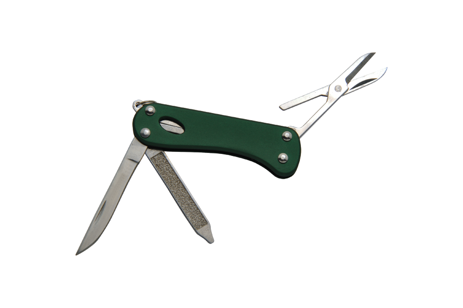 Baladeo ECO168 Barrow Multifunctional Knife, 5 Functions, Green