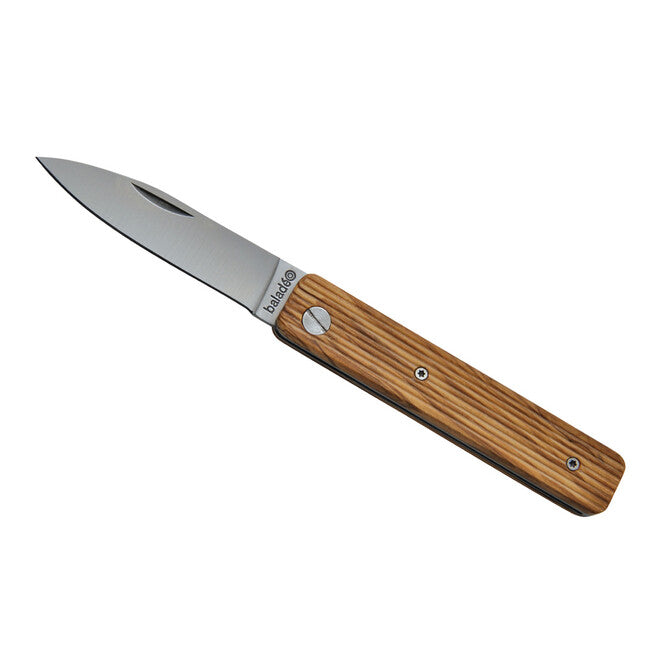 Baladeo ECO331 Papagayo Pocket Knife, 7.5cm Blade, 420 Steel, Olive Wood Handle