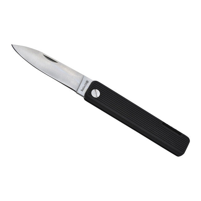 Baladeo ECO350 Papagayo vreckový nôž, čepeľ 7,5 cm, oceľ 420, rukoväť čierna TPE