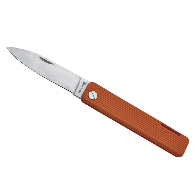 Baladeo ECO352 Papagayo vreckový nôž, čepeľ 7,5 cm, oceľ 420, rukoväť TPE oranžová