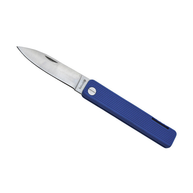 Baladeo ECO357 Papagayo vreckový nôž, čepeľ 7,5 cm, oceľ 420, rukoväť TPE ultramarínová